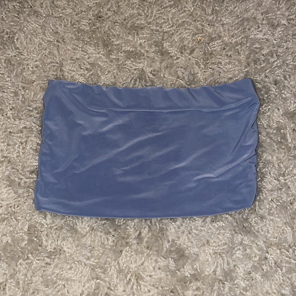 Baby blue slinky tube top - Picture 3 of 3